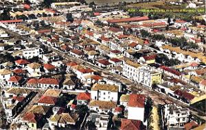 Blida - Vue aerienne - Avenues Chiffa,Marabout et Gare - 1960